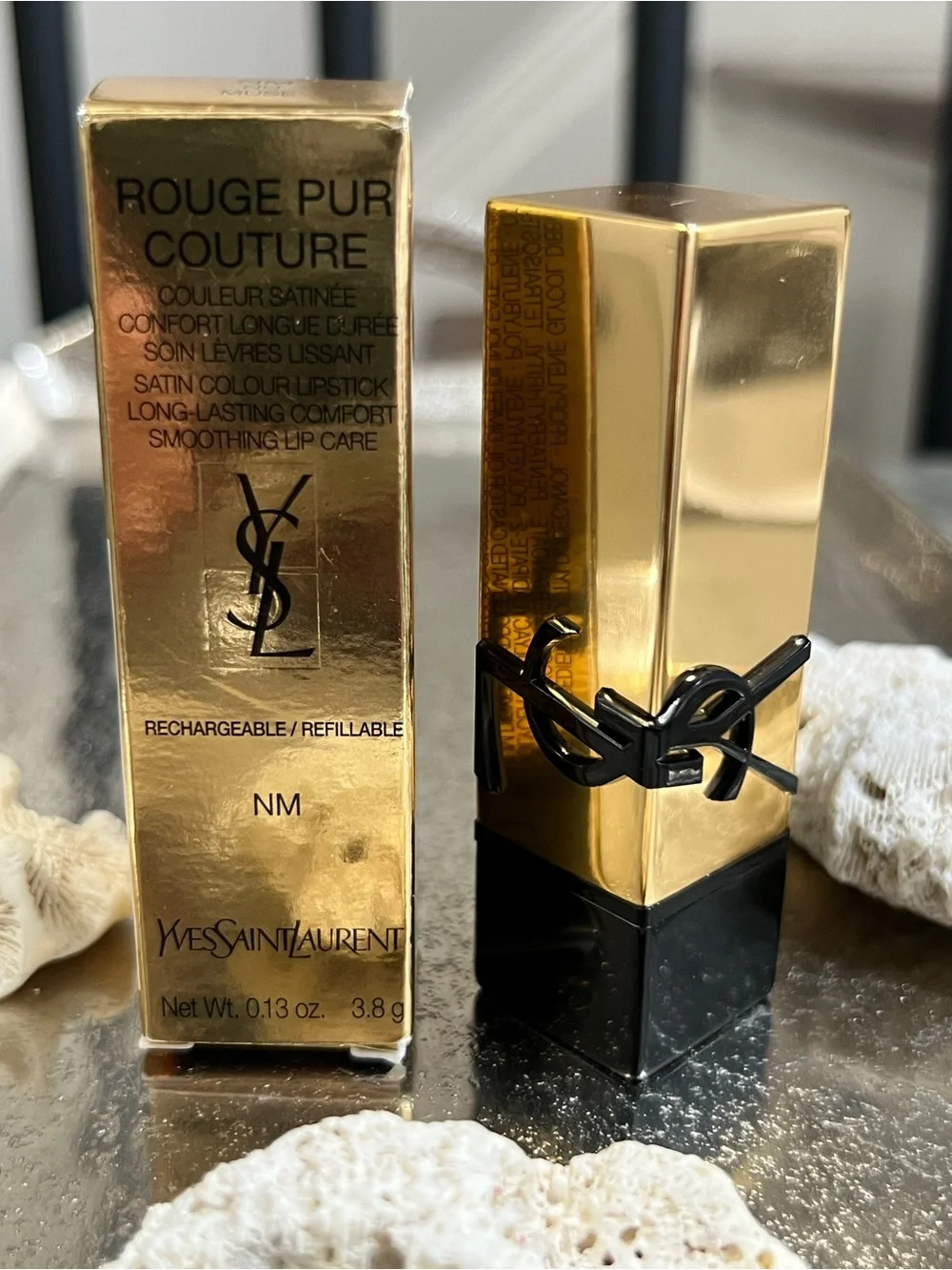 Yves Saint Laurent Rouge Pur Couture Satin Lipstick NM Nu Muse Refillable